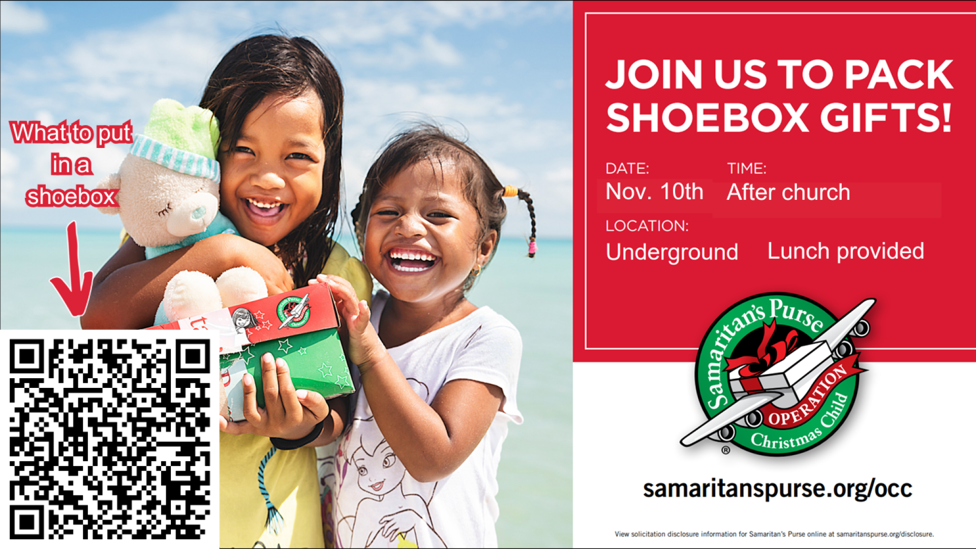 Shoebox Packing Party