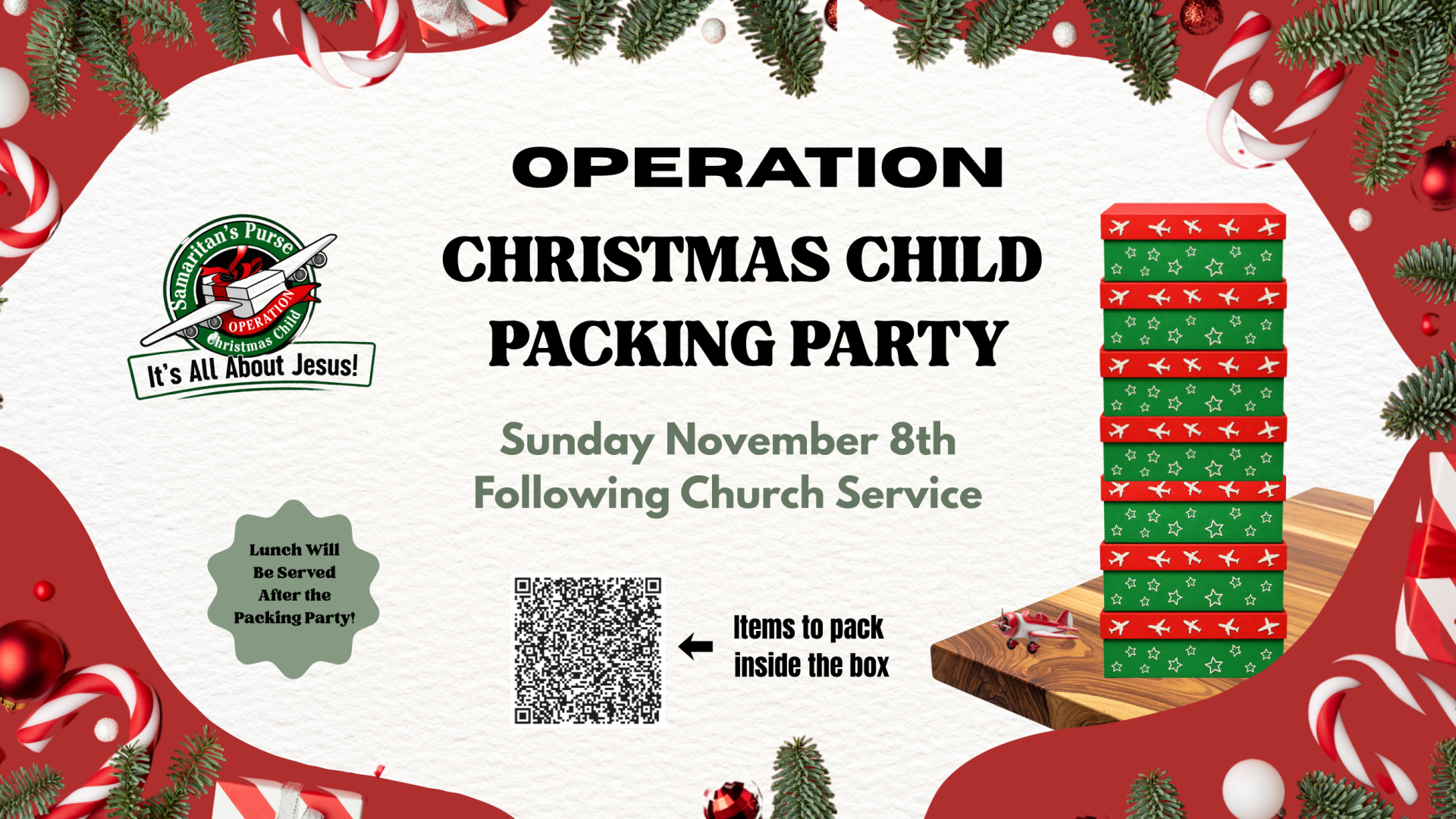 Operation Christmas Child Packing Party