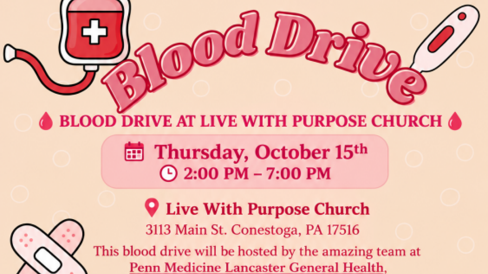 Blood Drive at Live With Purpose Church